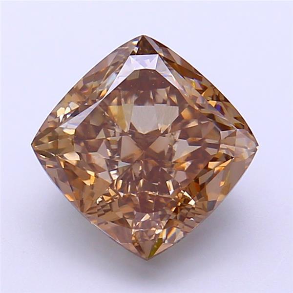 3.56 Ct. Light Brown Cushion Lab Grown Diamond