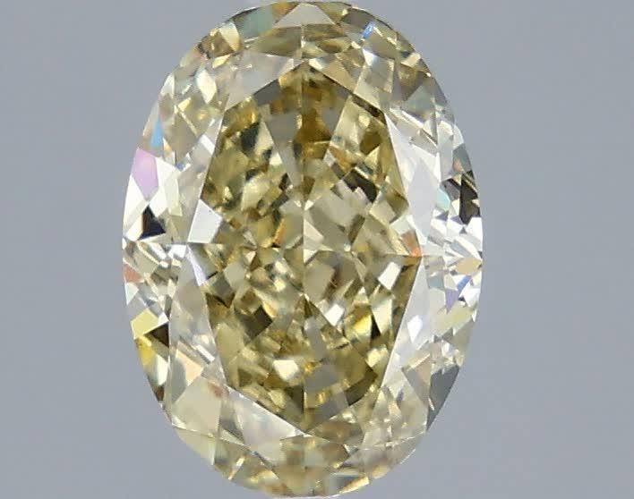2.52 Ct. Fancy Yellow Oval Lab Grown Diamond