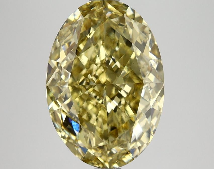4.01 Ct. Fancy Intense Yellow Oval Lab Grown Diamond