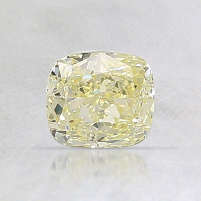0.8 Ct. Fancy Light Yellow Cushion Diamond