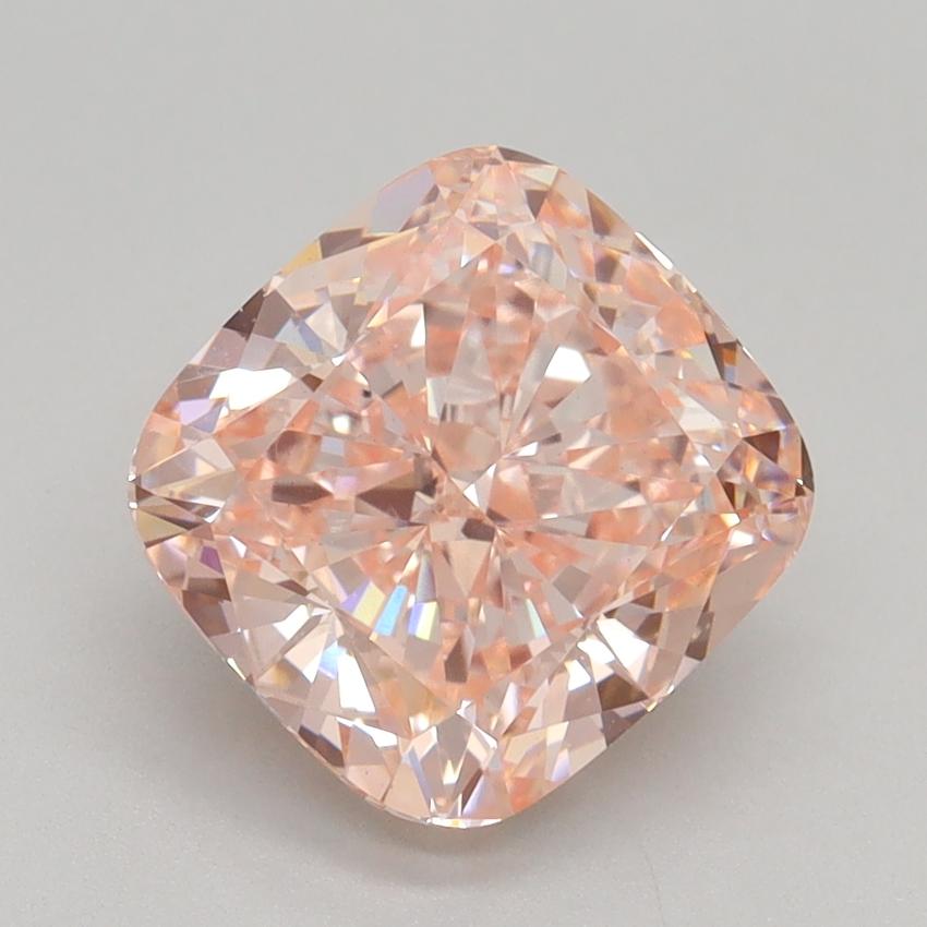 3.06 Ct. Fancy Pink Cushion Lab Grown Diamond