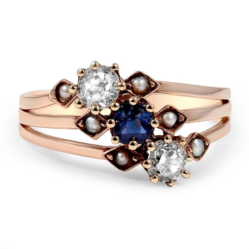 Art Nouveau Sapphire Vintage Ring