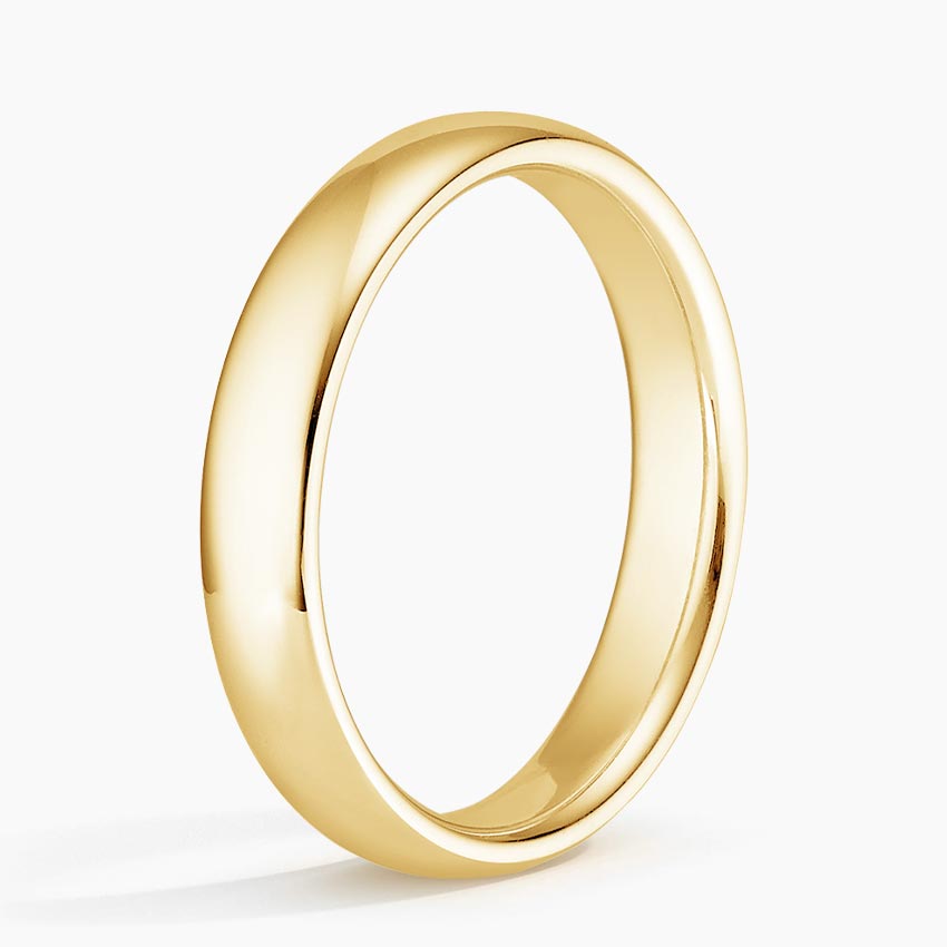 18K Yellow Gold Comfort Fit 4mm Wedding Ring
