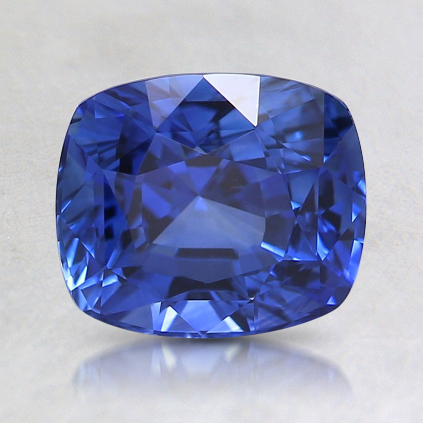 7.4x6.4mm Premium Blue Cushion Sapphire