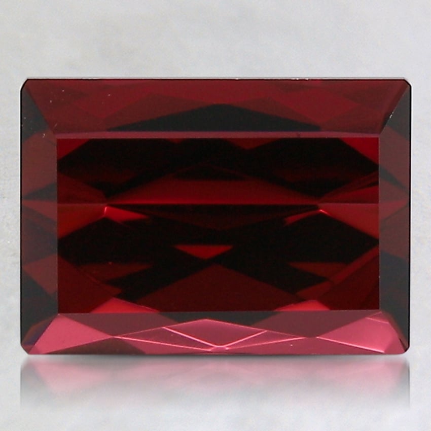 9.2x6.6mm Unheated Red Modified Emerald Garnet