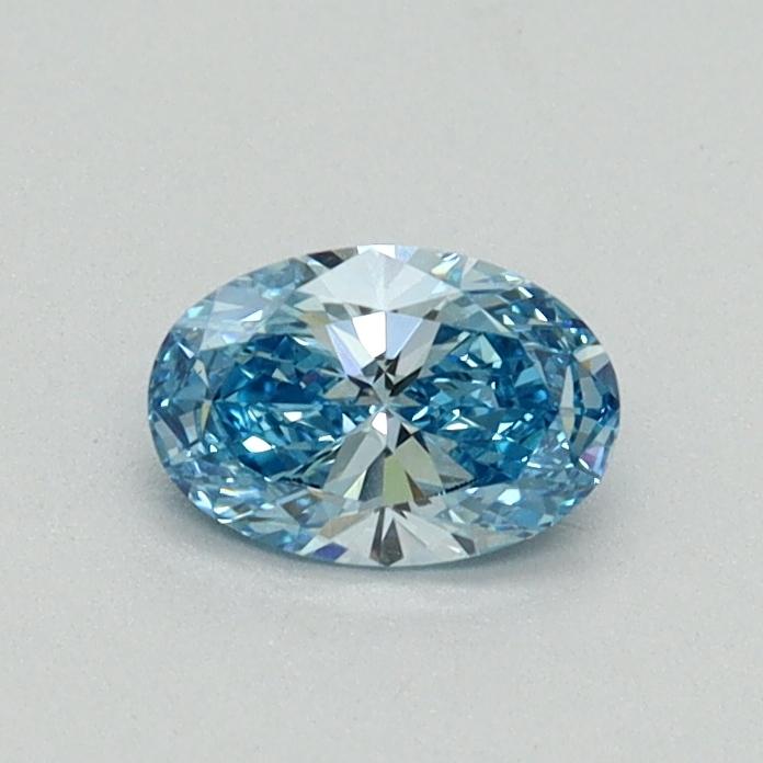 0.36 Ct. Fancy Vivid Blue Oval Lab Grown Diamond