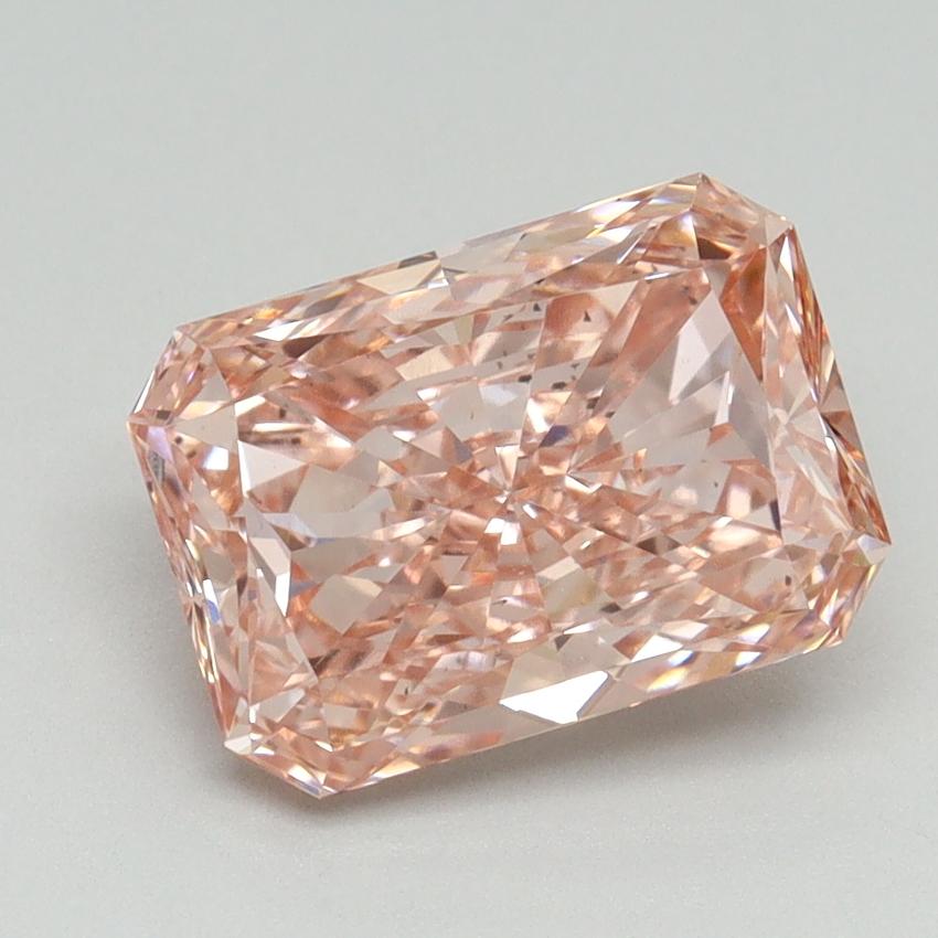 2.54 Ct. Fancy Vivid Pink Radiant Lab Grown Diamond