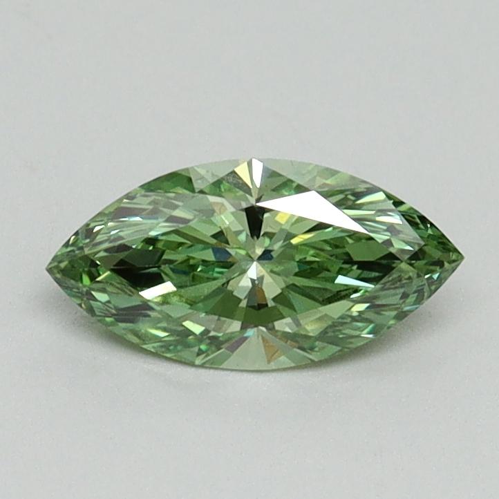 0.50 Ct. Fancy Vivid Green Marquise Lab Grown Diamond
