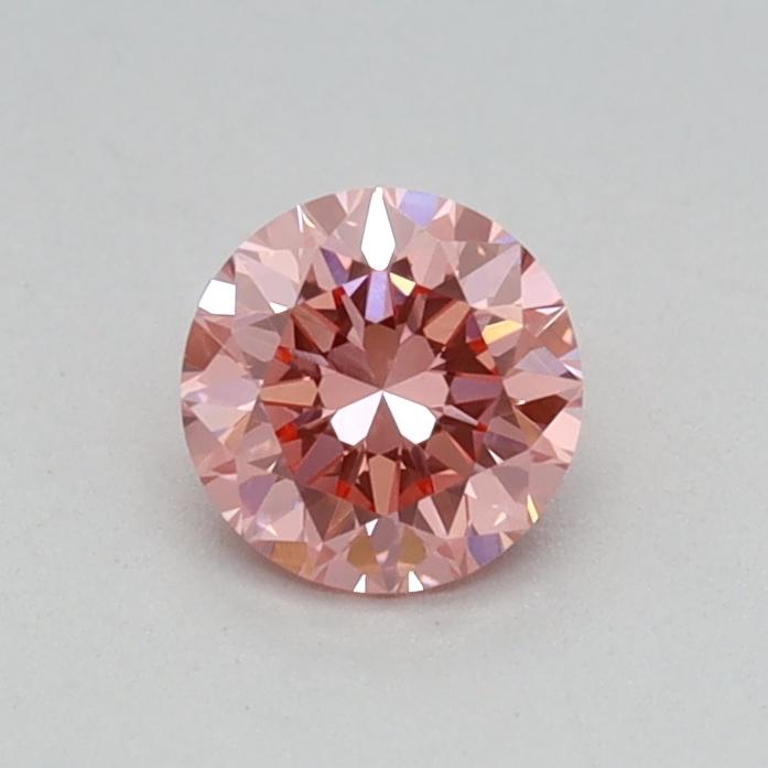 0.32 Ct. Fancy Vivid Pink Round Lab Grown Diamond