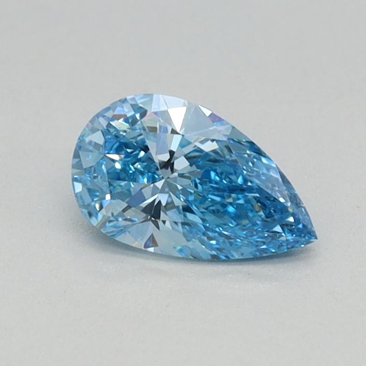 0.31 Ct. Fancy Vivid Blue Pear Lab Grown Diamond