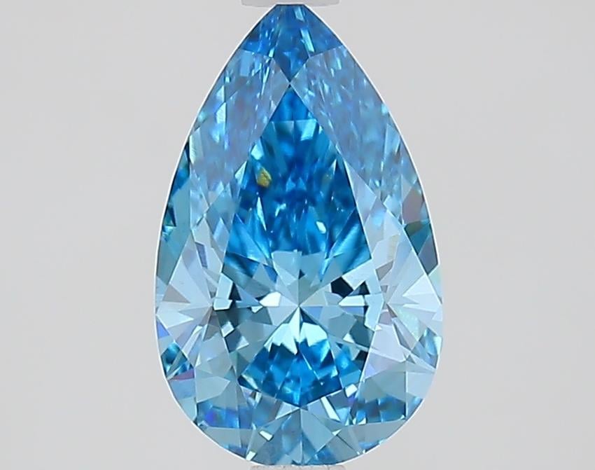 1.54 Ct. Fancy Vivid Blue Pear Lab Grown Diamond