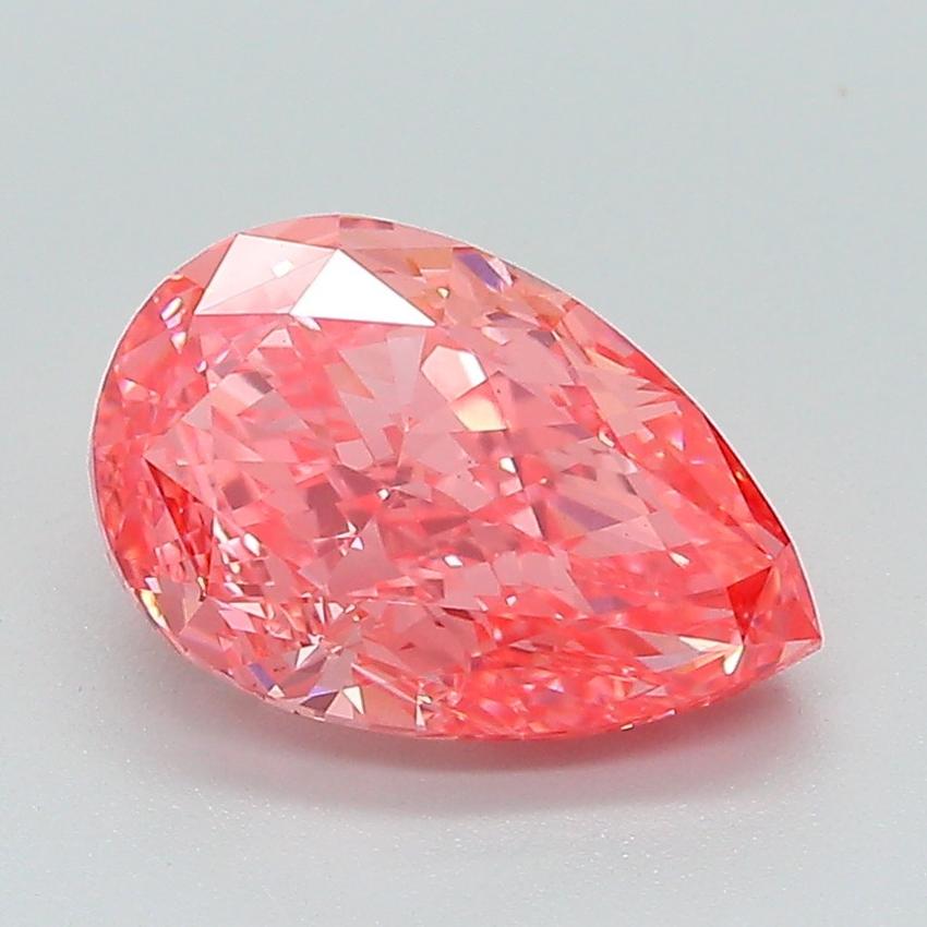 2.20 Ct. Fancy Vivid Pink Pear Lab Grown Diamond