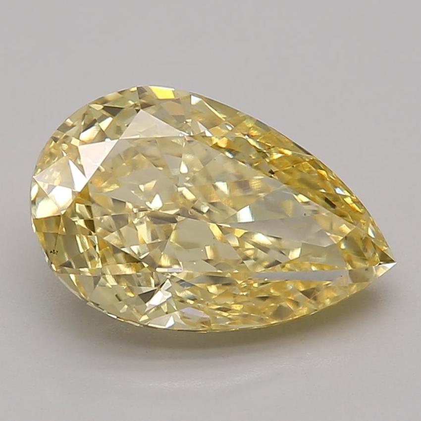 3.25 Ct. Fancy Intense Yellow Pear Lab Grown Diamond