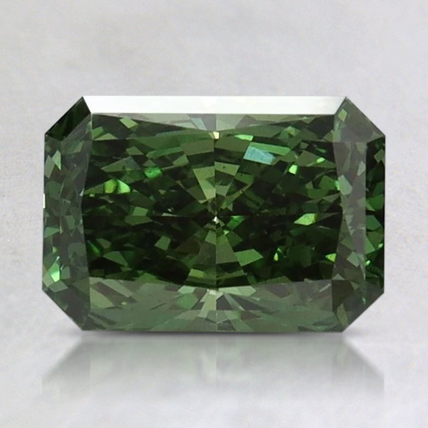 1.67 Ct. Fancy Vivid Green Radiant Lab Grown Diamond