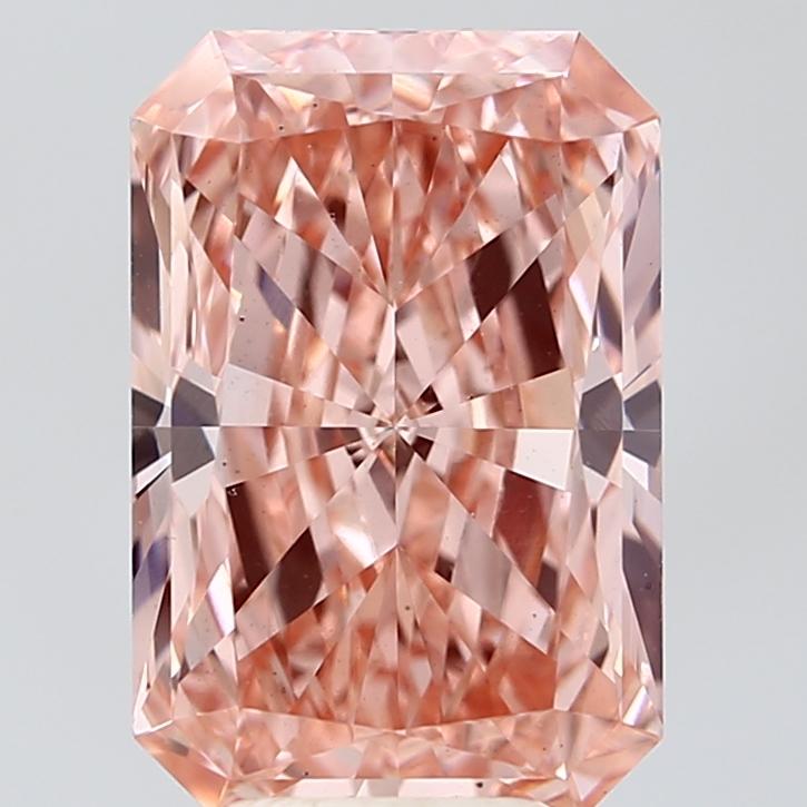 5.00 Ct. Fancy Vivid Pink Radiant Lab Grown Diamond