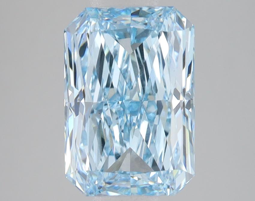 3.09 Ct. Fancy Vivid Blue Radiant Lab Grown Diamond