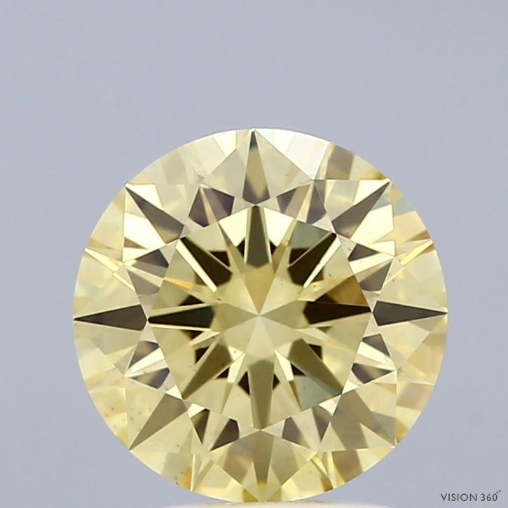 2.08 Ct. Fancy Intense Yellow Round Lab Grown Diamond