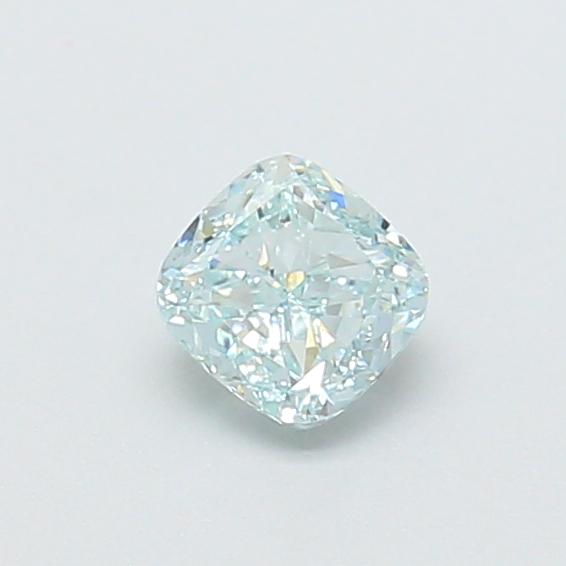 0.52 Ct. Fancy Light Green Cushion Lab Grown Diamond