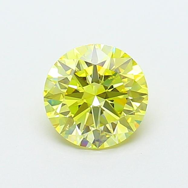 1.21 Ct. Fancy Intense  Yellow Round Lab Grown Diamond
