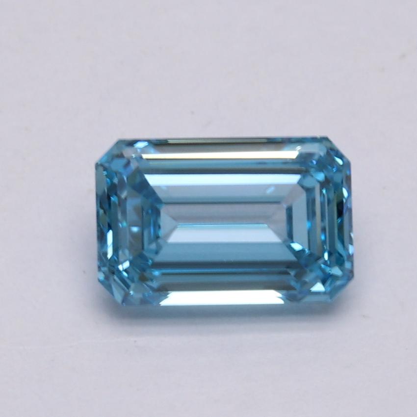 1.14 Ct. Fancy Intense Blue Emerald Lab Grown Diamond