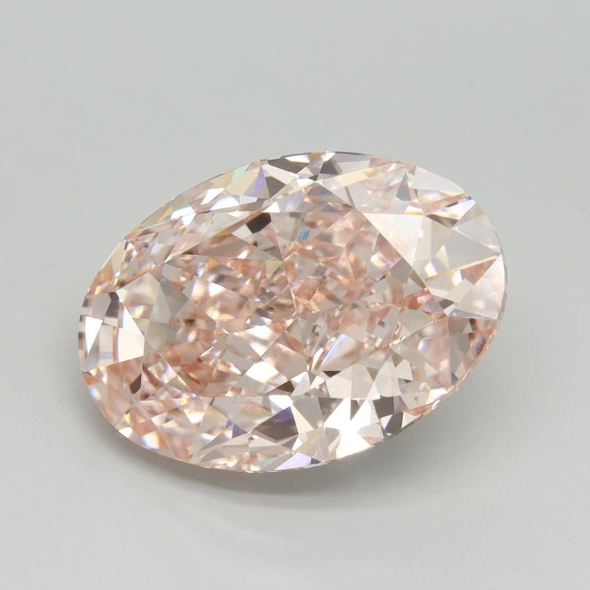 10.71 Ct. Fancy Intense Pink Oval Lab Grown Diamond