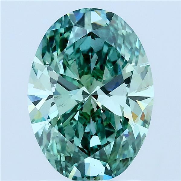 2.07 Ct. Fancy Green Oval Lab Grown Diamond