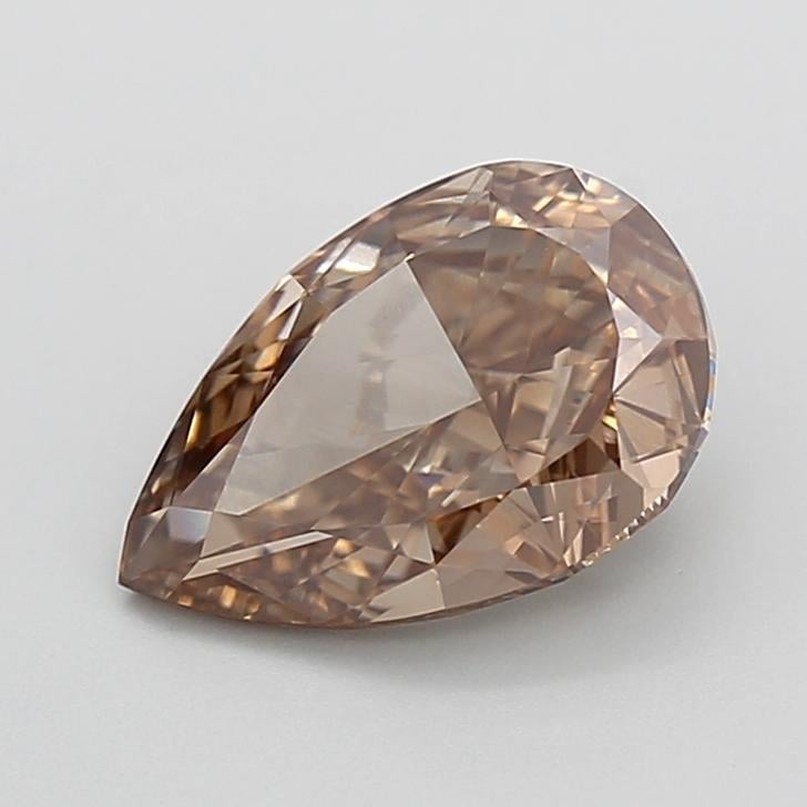 2.15 Ct. Fancy Light  Brown Pear Lab Grown Diamond