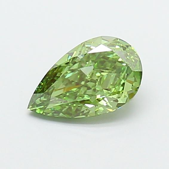 1.02 Ct. Fancy Vivid Green Pear Lab Grown Diamond
