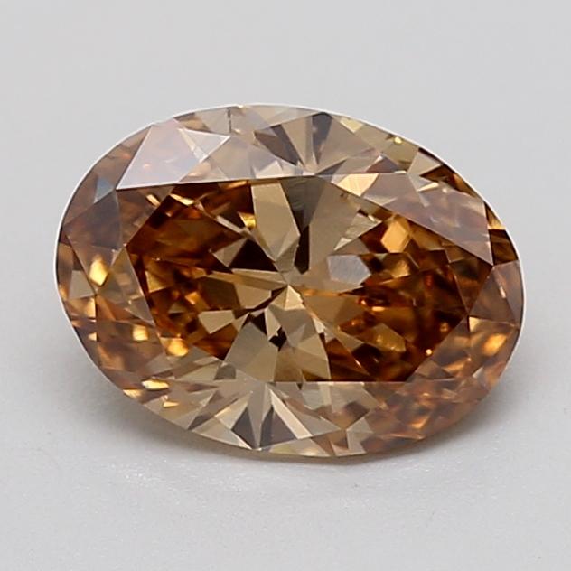 1.12 Ct. Fancy Light  Brown Oval Lab Grown Diamond