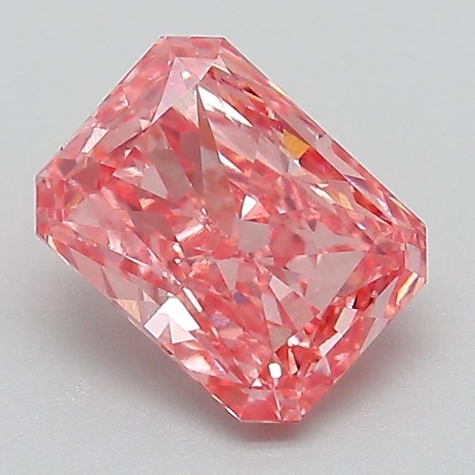 1.25 Ct. Fancy Intense Pink Radiant Lab Grown Diamond