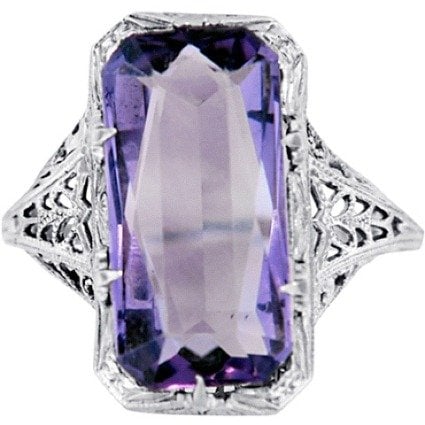 Art Deco Amethyst Vintage Ring