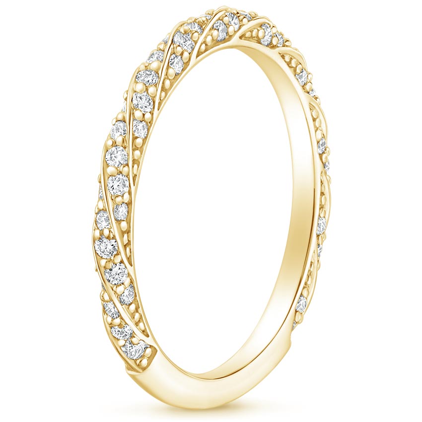 18K Yellow Gold Nova Diamond Ring (1/3 ct. tw.), large side view