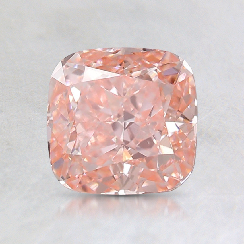 1.24 Ct. Fancy Intense Orange-Pink Cushion Lab Grown Diamond