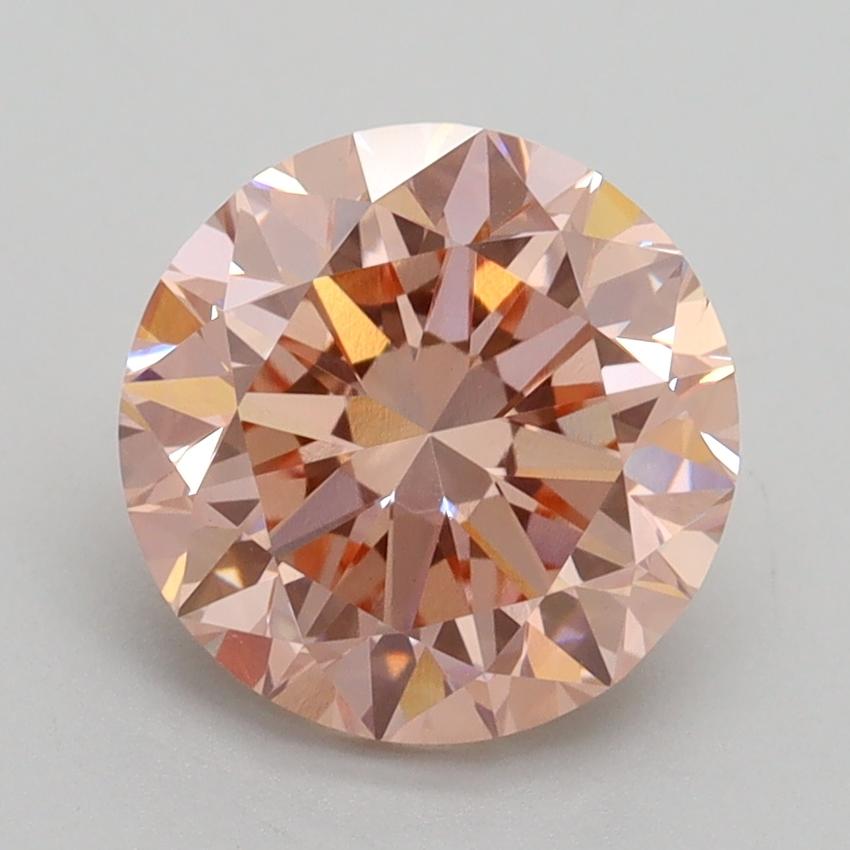 2.52 Ct. Fancy Intense Pink Round Lab Grown Diamond