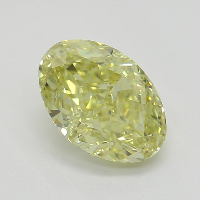 0.81 Ct. Fancy Intense Yellow Oval Diamond