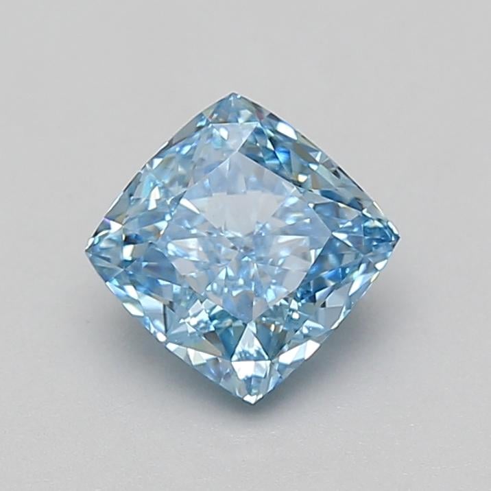 1.52 Ct. Fancy Vivid Blue Cushion Lab Grown Diamond