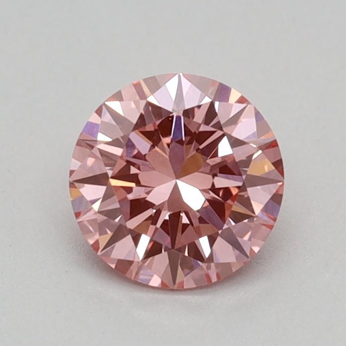 0.36 Ct. Fancy Vivid Pink Round Lab Grown Diamond