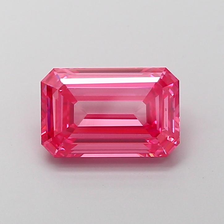 2.52 Ct. Fancy Vivid Pink Emerald Lab Grown Diamond