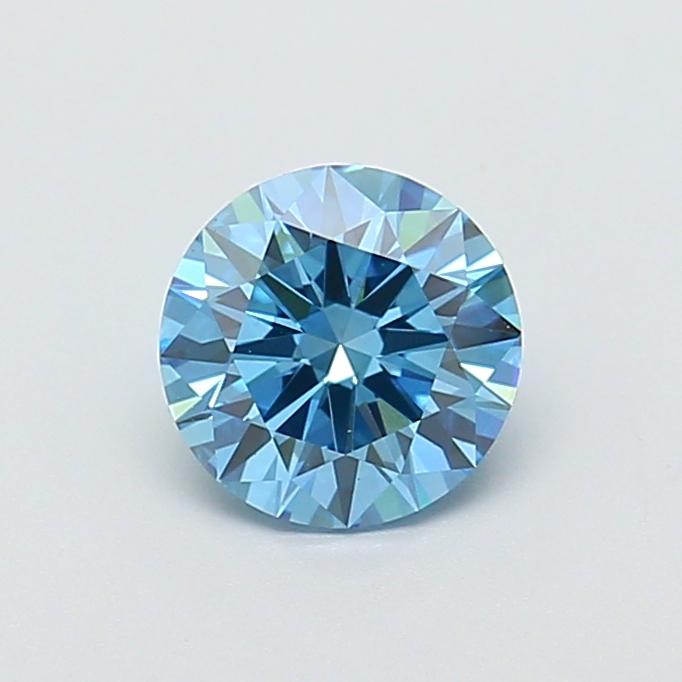 1.09 Ct. Fancy Vivid  Blue Round Lab Grown Diamond