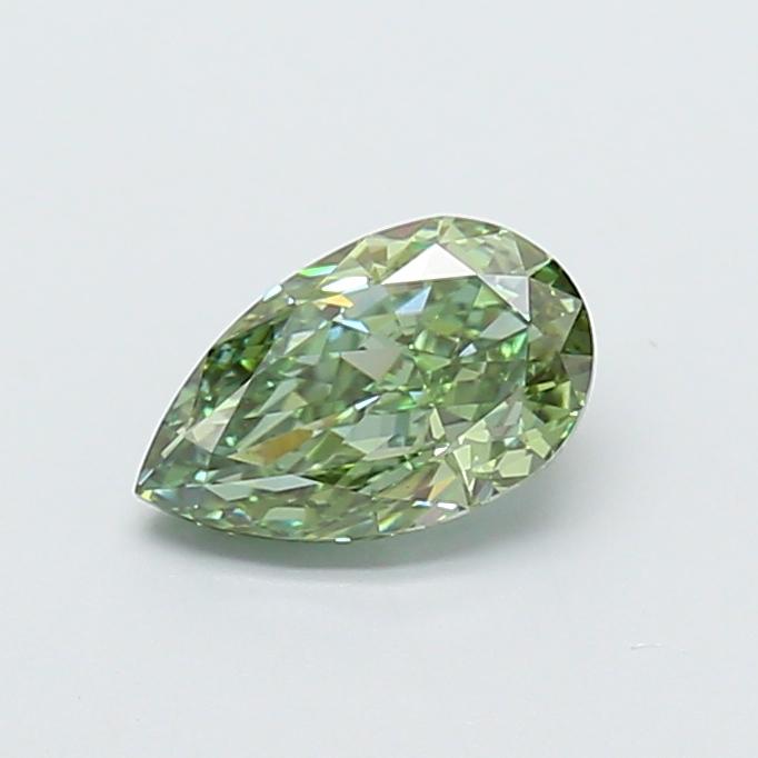 1.52 Ct. Fancy Vivid Green Pear Lab Grown Diamond