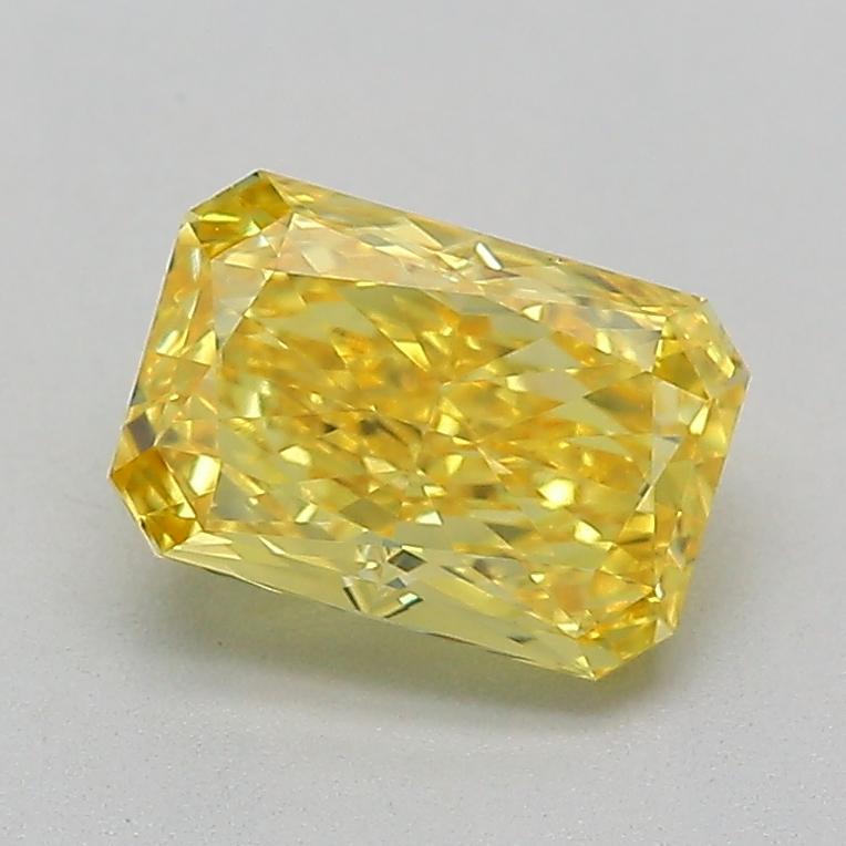 1.11 Ct. Fancy Vivid  Yellow Radiant Lab Grown Diamond