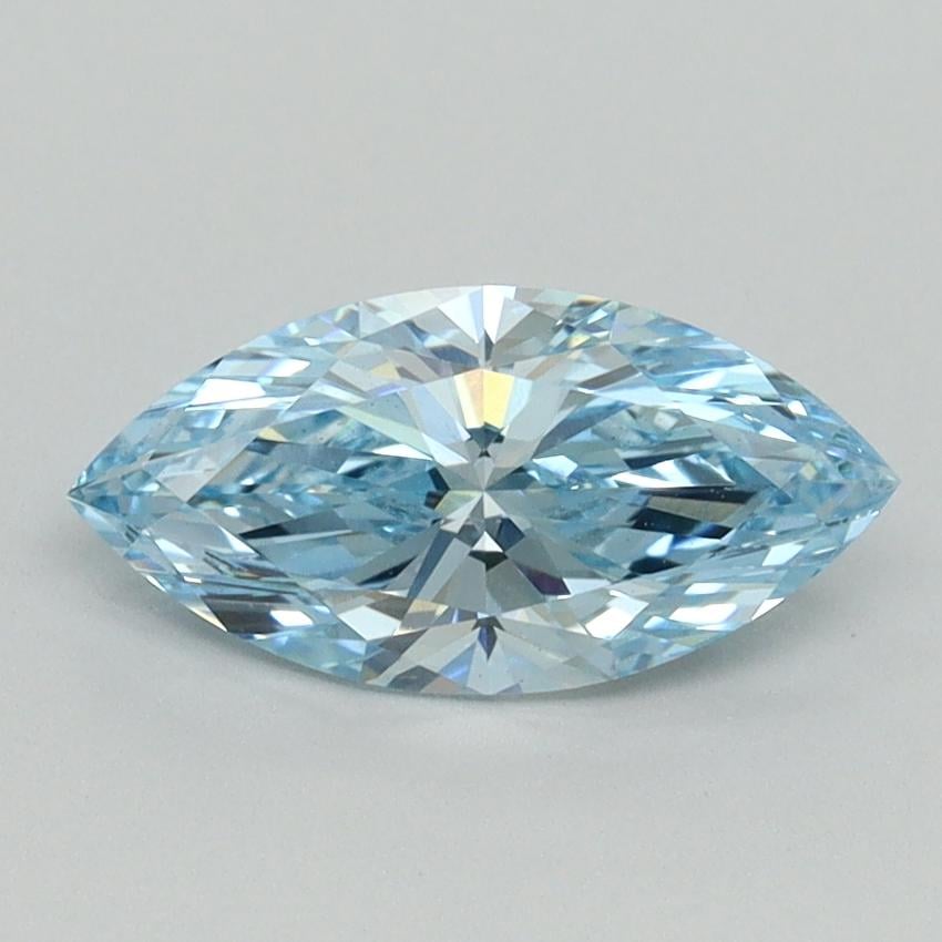 1.04 Ct. Fancy Vivid Blue Marquise Lab Grown Diamond