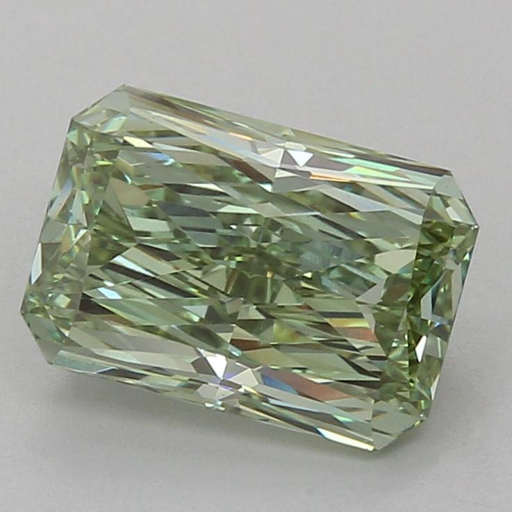 3.29 Ct. Fancy Vivid Green Radiant Lab Grown Diamond