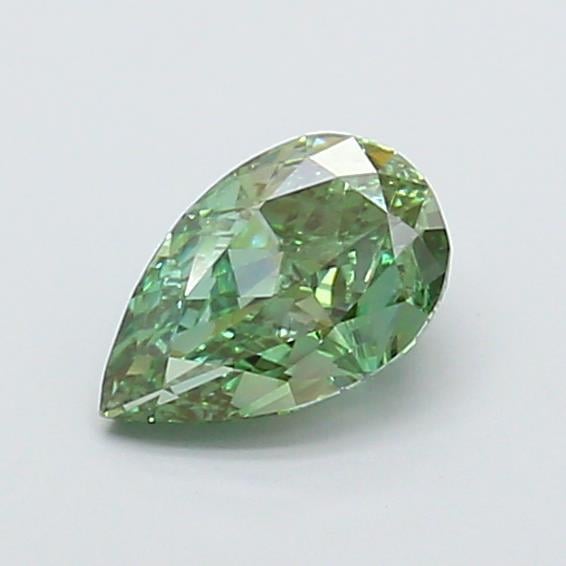 1.01 Ct. Fancy Vivid  Green Pear Lab Grown Diamond