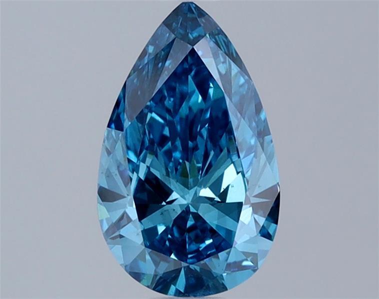 1.00 Ct. Fancy Vivid Blue Pear Lab Grown Diamond