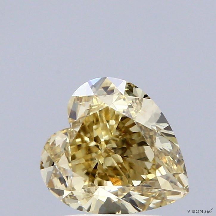 2.07 Ct. Fancy Yellow Heart Lab Grown Diamond