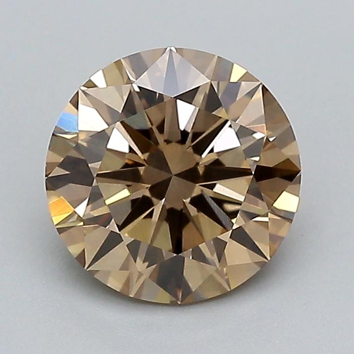 1.51 Ct. Fancy Light  Brown Round Lab Grown Diamond