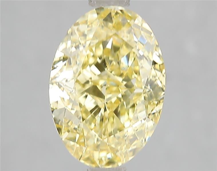 3.04 Ct. Fancy Vivid Yellow Oval Lab Grown Diamond