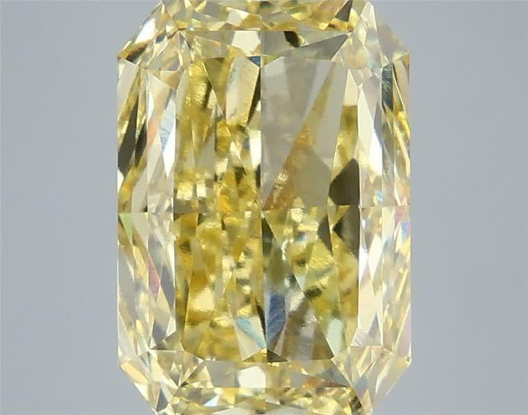 5.09 Ct. Fancy Intense Yellow Radiant Lab Grown Diamond