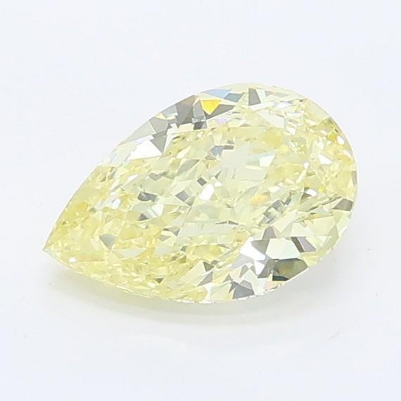 0.81 Ct. Fancy Light Yellow Pear Lab Grown Diamond